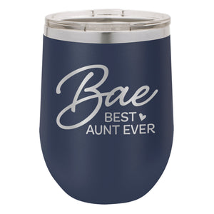Best Aunt Ever Etched Insulated Stemless Tumbler