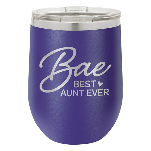 Best Aunt Ever Etched Insulated Stemless Tumbler