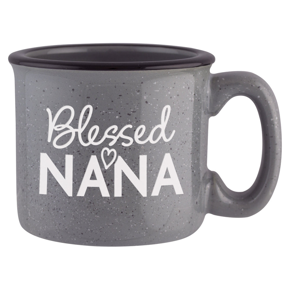 Blessed Nana Etched Ceramic Camp Mug
