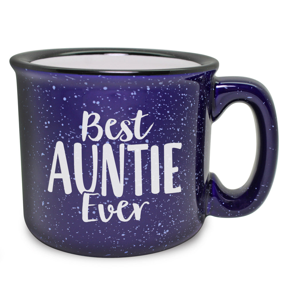 Best Auntie Ever Etched Ceramic Camp Mug