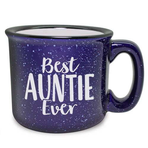 Best Auntie Ever Etched Ceramic Camp Mug
