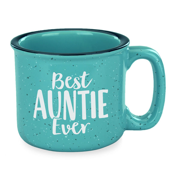 Best Auntie Ever Etched Ceramic Camp Mug