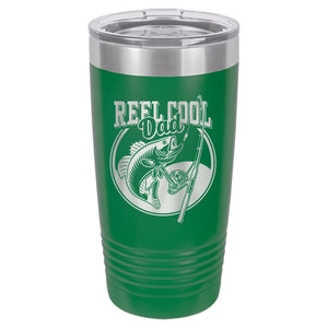 Reel Cool Dad Etched Insulated Tumbler & Lid