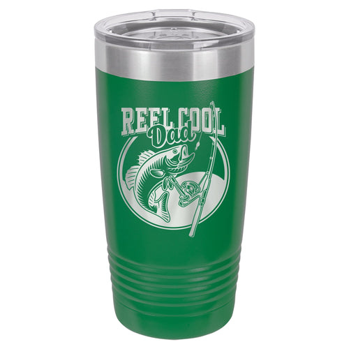 Reel Cool Dad Etched Insulated Tumbler & Lid