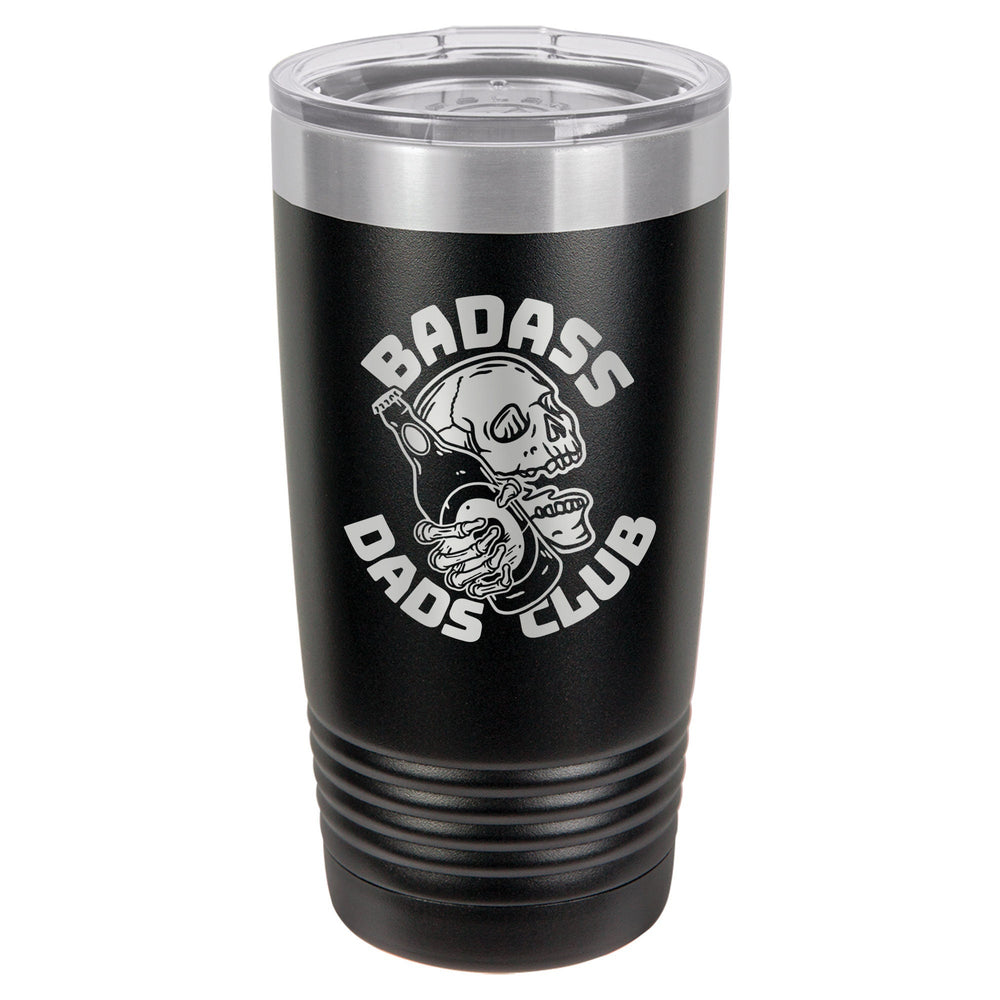 Badass Dads Club Etched Insulated Tumbler & Lid