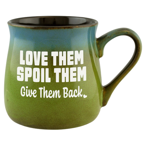 Love Them Spoil Them Give Them Back Etched Ceramic Mug