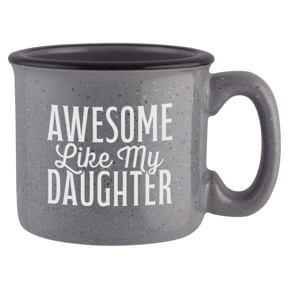 Awesome Like My Daughter Etched Ceramic Camp Mug