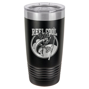 Reel Cool Dad Etched Insulated Tumbler & Lid