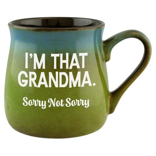 I'm That Grandma. Sorry Not Sorry Etched Ceramic Mug