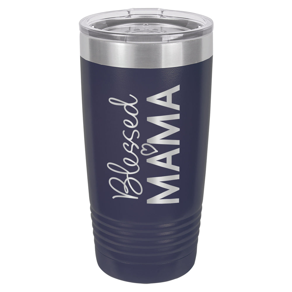 Blessed Mama Etched Insulated Tumbler & Lid