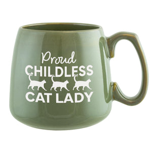 Childless Cat Lady Etched Ceramic Mug