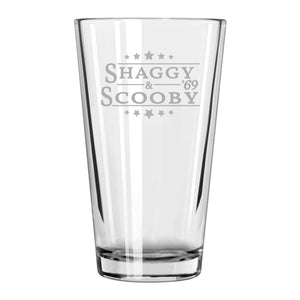 Political Yard Sign Etched Pint Glass