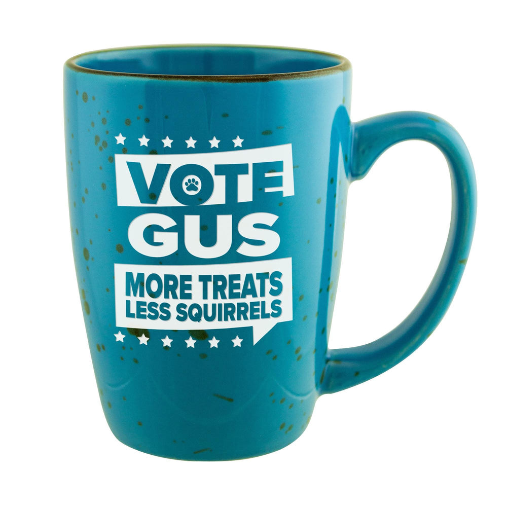 Vote My Dog Etched Ceramic Coffee Mug