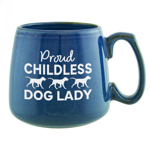 Childless Dog Lady Etched Ceramic Coffee Mug