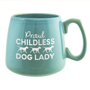 Childless Dog Lady Etched Ceramic Coffee Mug