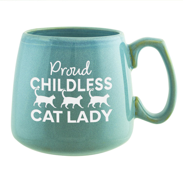 Childless Cat Lady Etched Ceramic Mug