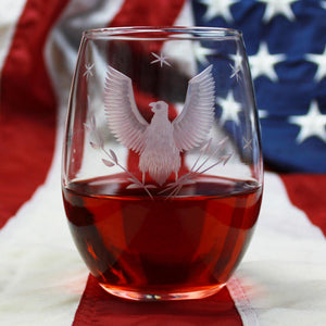 Federal Eagle Hand Cut Drinkware