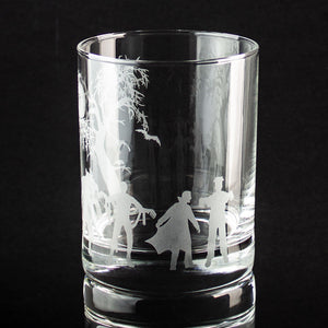 Monster Mash Wrap Etched Rocks Glass