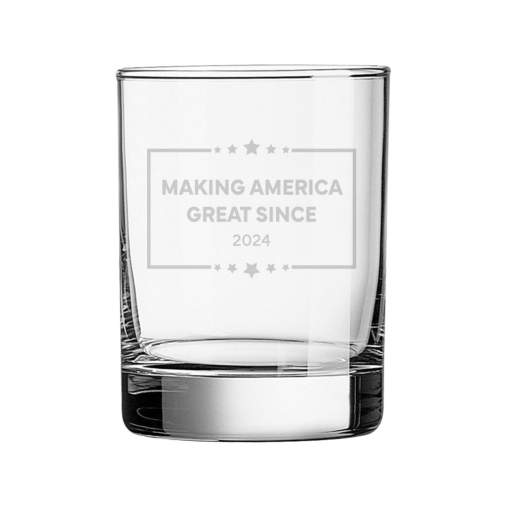 Making America Great Since Etched Rocks Glass