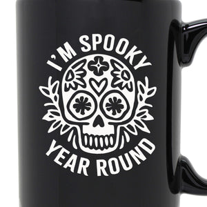 I'm Spooky Year Round Etched Ceramic Mug