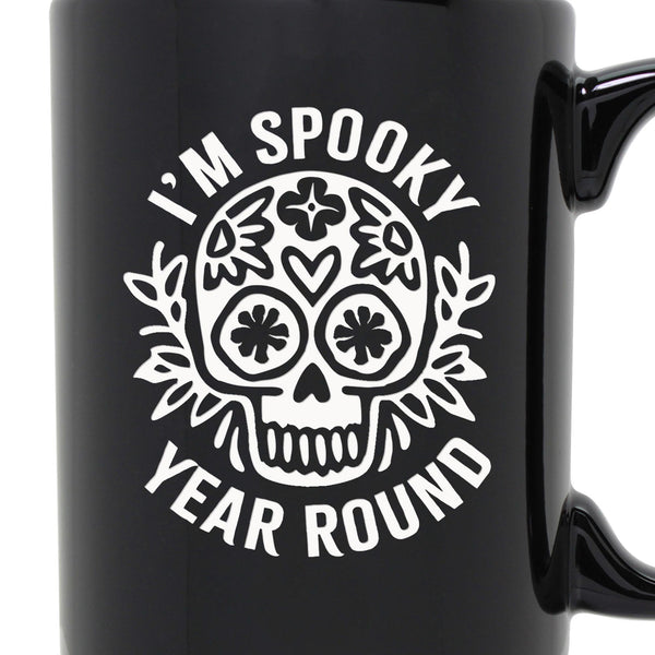 I'm Spooky Year Round Etched Ceramic Mug