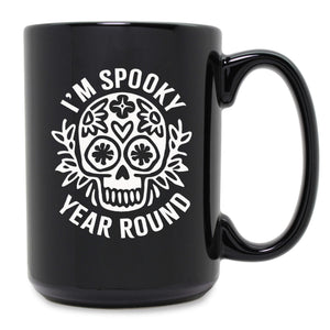 I'm Spooky Year Round Etched Ceramic Mug
