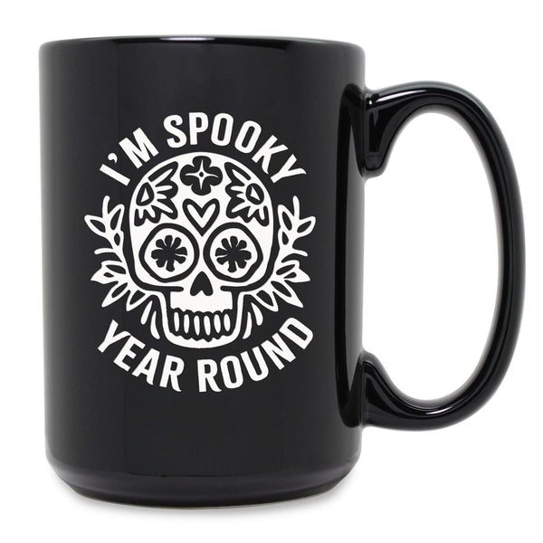 I'm Spooky Year Round Etched Ceramic Mug