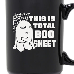 This is Total Boo Sheet Etched Ceramic Mug