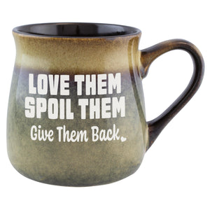 Love Them Spoil Them Give Them Back Etched Ceramic Mug