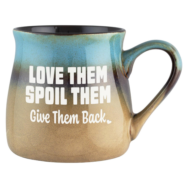 Love Them Spoil Them Give Them Back Etched Ceramic Mug