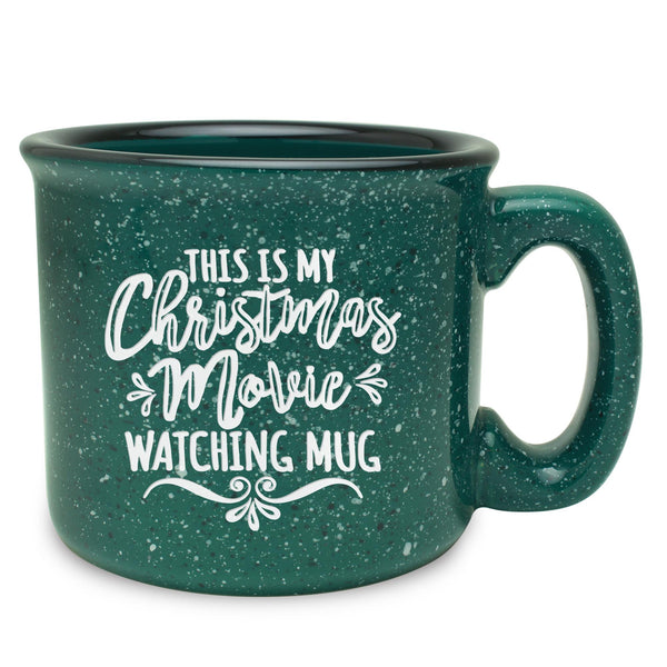 This is My Christmas Movie Watching Mug Etched Ceramic Camp Mug