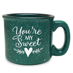 You're My Sweet (Heart) Etched Ceramic Camp Mug