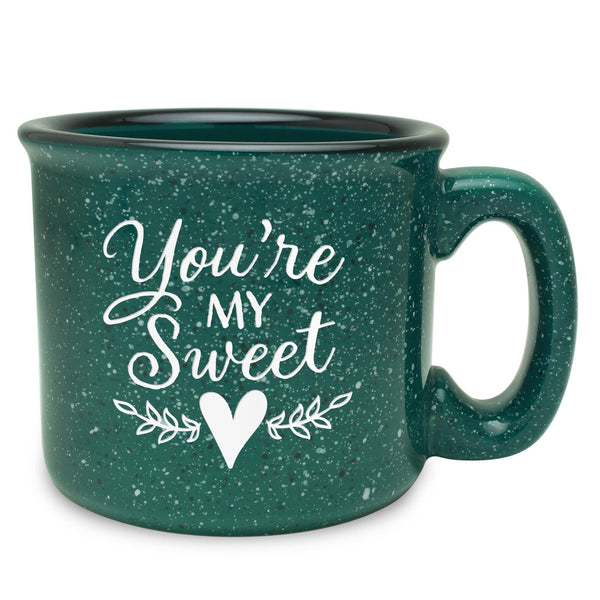 You're My Sweet (Heart) Etched Ceramic Camp Mug