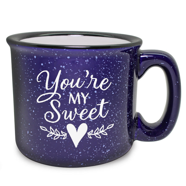 You're My Sweet (Heart) Etched Ceramic Camp Mug