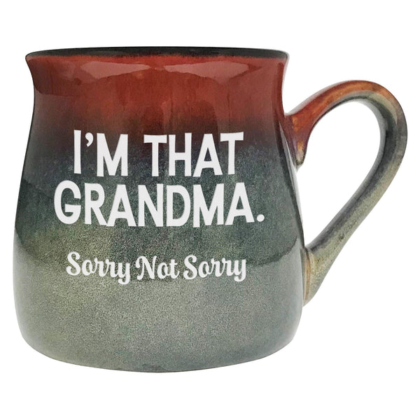 I'm That Grandma. Sorry Not Sorry Etched Ceramic Mug