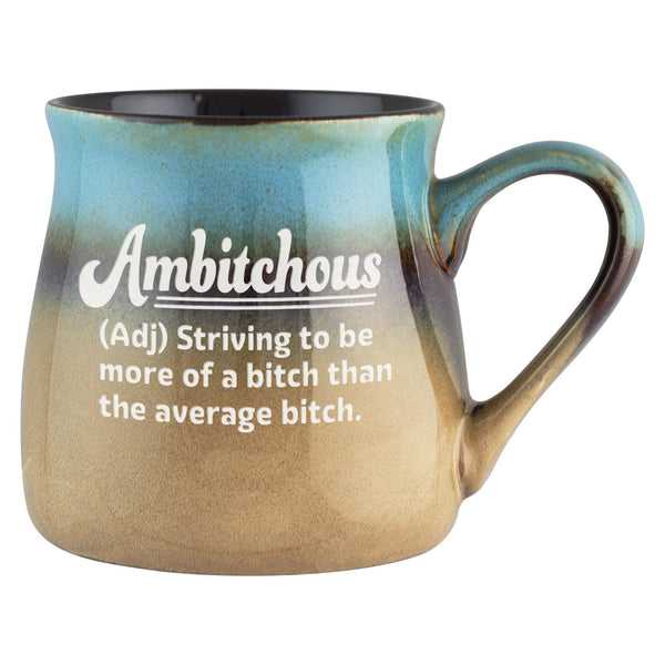 Ambitchous Etched Ceramic Mug