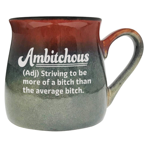 Ambitchous Etched Ceramic Mug