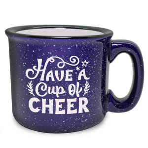 Have a Cup of Cheer Etched Ceramic Camp Mug
