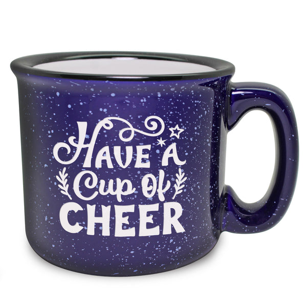 Have a Cup of Cheer Etched Ceramic Camp Mug