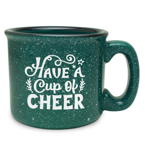 Have a Cup of Cheer Etched Ceramic Camp Mug