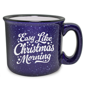 Easy Like Christmas Morning Etched Ceramic Camp Mug
