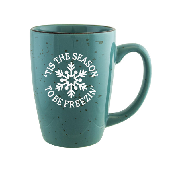 Tis the Season to Be Freezin Etched Ceramic Mug