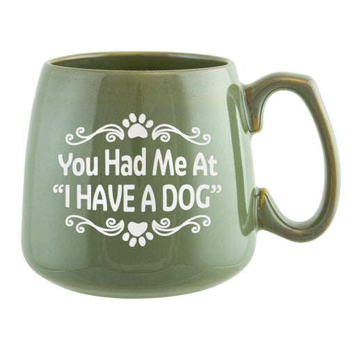 You Had Me At I Have a Dog Etched Ceramic Mug