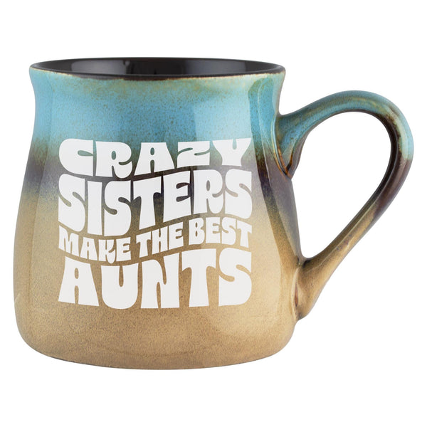 Crazy Sisters Make the Best Aunts Etched Ceramic Tavern Mug