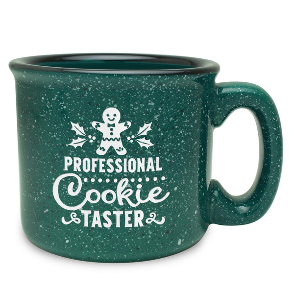 Professional Cookie Taster Etched Ceramic Camp Mug