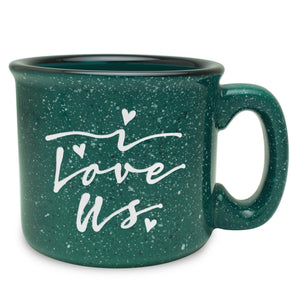 I Love Us Etched Ceramic Camp Mug