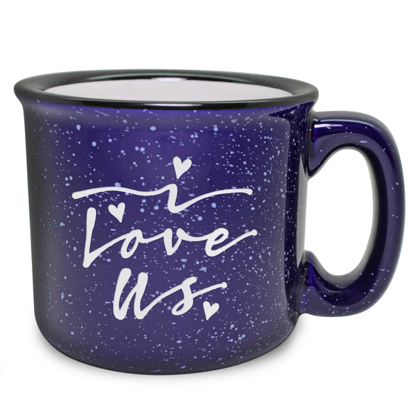 I Love Us Etched Ceramic Camp Mug