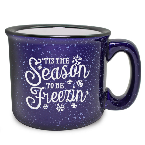 'Tis the Season to be Freezin' Etched Ceramic Camp Mug