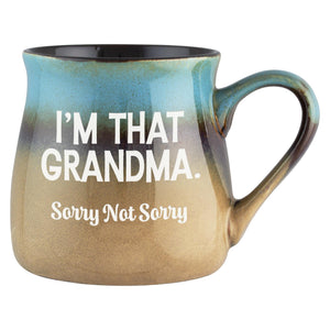 I'm That Grandma. Sorry Not Sorry Etched Ceramic Mug