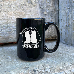 You're My Penguin Etched Ceramic Mug